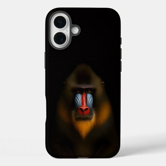 Zwart 4 Luxe iPhone 16 Plus, Mandrill-aap Case-Mate iPhone Case (Achterkant)