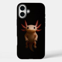 Zwart 4 Luxe iPhone 16 Plus, Mexicaanse Axolotl
