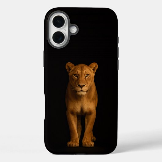 Zwart 4 Luxe iPhone 16 Plus, Noble Lioness Case-Mate iPhone Case (Achterkant)