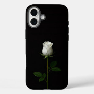 Zwart 4 Luxe iPhone 16 Plus, Pure Zuivere Witte Ro Plus Hoesje