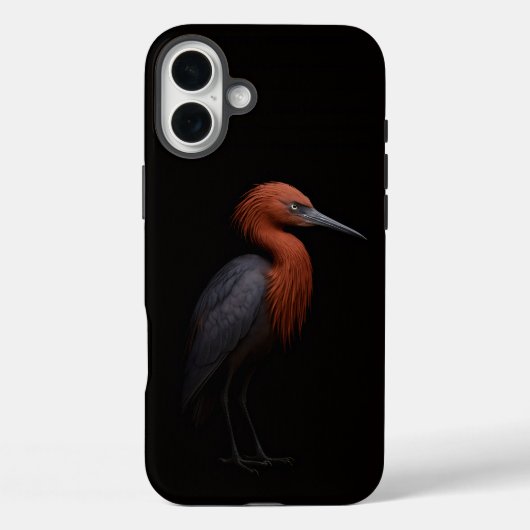 Zwart 4 Luxe iPhone 16 Plus, Reddish Egret Case-Mate iPhone Case (Achterkant)