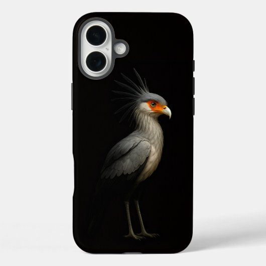 Zwart 4 Luxe iPhone 16 Plus, Secretarybird Case-Mate iPhone Case (Achterkant)