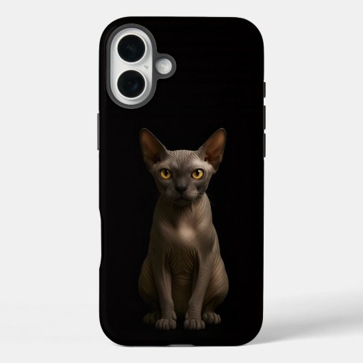 Zwart 4 Luxe iPhone 16 Plus, Sphynx Kat Case-Mate iPhone Case (Achterkant)