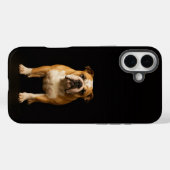 Zwart 4 Luxe iPhone 16 Plus, Stamina Bulldog Case-Mate iPhone Case (Achterkant (horizontaal))