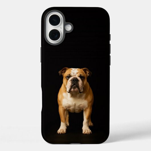Zwart 4 Luxe iPhone 16 Plus, Stamina Bulldog Case-Mate iPhone Case (Achterkant)