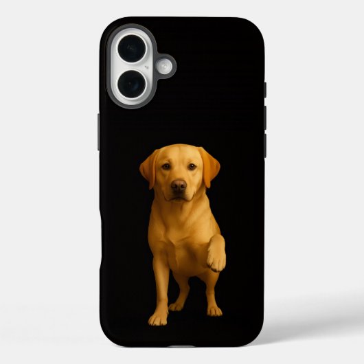 Zwart 4 Luxe iPhone 16 Plus, Tender Labrador Case-Mate iPhone Case (Achterkant)