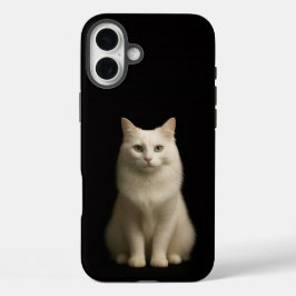 Zwart 4 Luxe iPhone 16 Plus, Turkse Angorakat Plus Hoesje