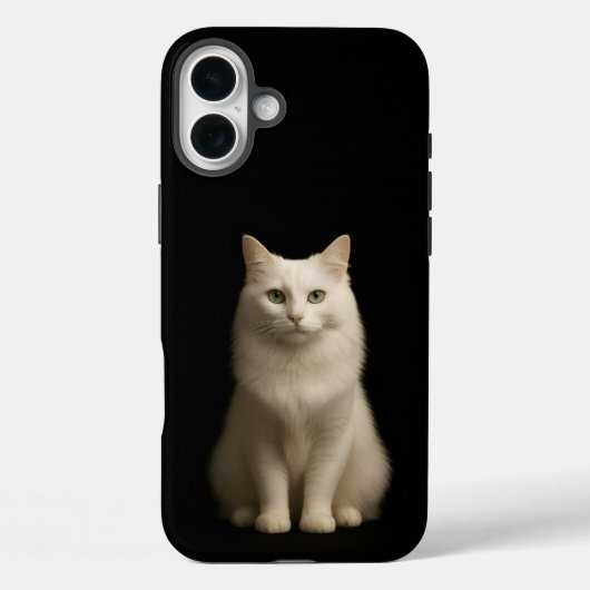 Zwart 4 Luxe iPhone 16 Plus, Turkse Angorakat Case-Mate iPhone Case (Achterkant)