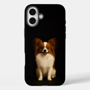 Zwart 4 Luxe iPhone 16 Plus, Verfijnd Papillon Plus Hoesje