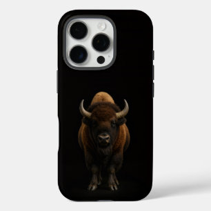Zwart 4 Luxe iPhone 16 Pro, Amerikaanse Bizon Pro Hoesje