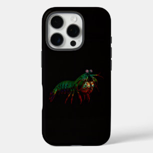 Zwart 4 Luxe iPhone 16 Pro, bidsprinkhaan Pro Hoesje