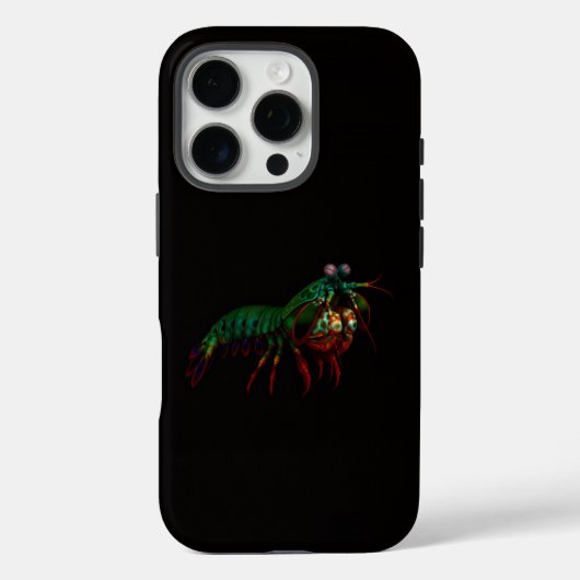 Zwart 4 Luxe iPhone 16 Pro, bidsprinkhaan Case-Mate iPhone Case (Achterkant)