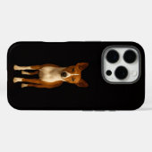Zwart 4 Luxe iPhone 16 Pro, Classy Basenji Hond Case-Mate iPhone Case (Achterkant (horizontaal))