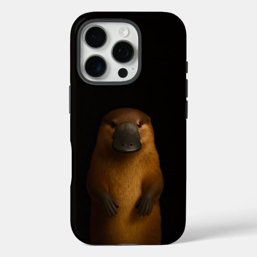 Zwart 4 Luxe iPhone 16 Pro, Elegante Vogelbekdier Case-Mate iPhone Case (Achterkant)