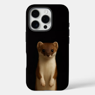Zwart 4 Luxe iPhone 16 Pro, Elegante Wezel Pro Hoesje