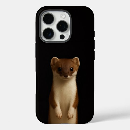 Zwart 4 Luxe iPhone 16 Pro, Elegante Wezel Case-Mate iPhone Case (Achterkant)