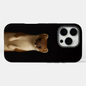 Zwart 4 Luxe iPhone 16 Pro, Elegante Wezel Case-Mate iPhone Case (Achterkant (horizontaal))