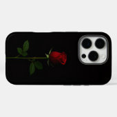 Zwart 4 Luxe iPhone 16 Pro, Fluwelen Rode Roos Case-Mate iPhone Case (Achterkant (horizontaal))