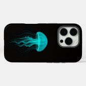 Zwart 4 Luxe iPhone 16 Pro, Groene Kwallen Case-Mate iPhone Case (Achterkant (horizontaal))
