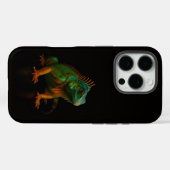 Zwart 4 Luxe iPhone 16 Pro, Groene Leguaan Case-Mate iPhone Case (Achterkant (horizontaal))