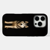 Zwart 4 Luxe iPhone 16 Pro, Icy Elite Husky Case-Mate iPhone Case (Achterkant (horizontaal))