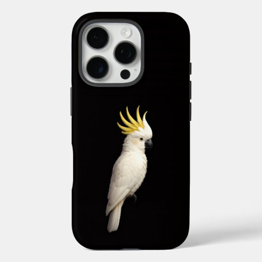 Zwart 4 Luxe iPhone 16 Pro, Kuifkaketoe Case-Mate iPhone Case (Achterkant)