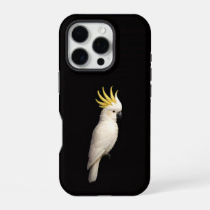 Zwart 4 Luxe iPhone 16 Pro, Kuifkaketoe  Pro Hoesje