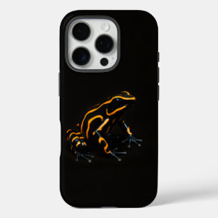 Zwart 4 Luxe iPhone 16 Pro Mate, Zwarte Sinaasappe Hoesje