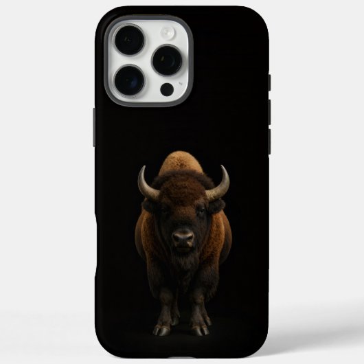 Zwart 4 Luxe iPhone 16 Pro Max, Amerikaanse Bizon Case-Mate iPhone Case (Achterkant)