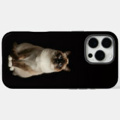 Zwart 4 Luxe iPhone 16 Pro Max, Birmaanse Kat Case-Mate iPhone Case (Achterkant (horizontaal))