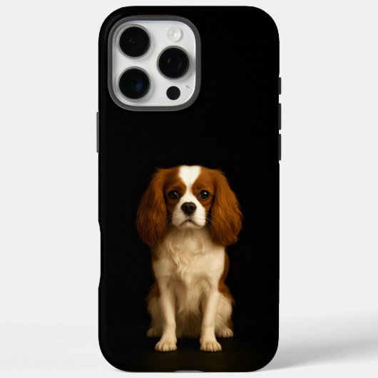 Zwart 4 Luxe iPhone 16 Pro Max, Cavalier King Char Case-Mate iPhone Case (Achterkant)