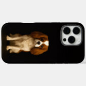 Zwart 4 Luxe iPhone 16 Pro Max, Cavalier King Char Case-Mate iPhone Case (Achterkant (horizontaal))