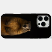 Zwart 4 Luxe iPhone 16 Pro Max, Fluffy Marmot Case-Mate iPhone Case (Achterkant (horizontaal))