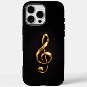 Zwart 4 Luxe iPhone 16 Pro Max, Gouden Sleutel van Max Hoesje