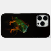 Zwart 4 Luxe iPhone 16 Pro Max, Groene Leguaan Case-Mate iPhone Case (Achterkant (horizontaal))