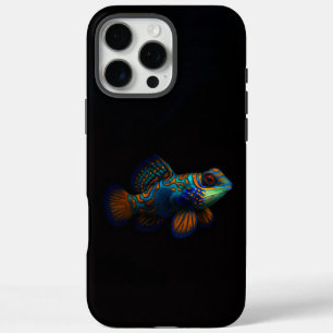 Zwart 4 Luxe iPhone 16 Pro Max, Mandarijndraakvis Max Hoesje