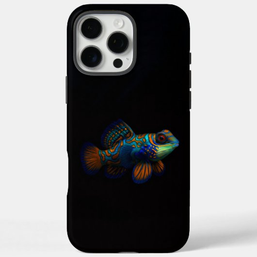 Zwart 4 Luxe iPhone 16 Pro Max, Mandarijndraakvis Case-Mate iPhone Case (Achterkant)