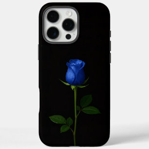 Zwart 4 Luxe iPhone 16 Pro Max, Middernacht Blauwe Max Hoesje