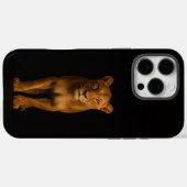 Zwart 4 Luxe iPhone 16 Pro Max, Noble Lioness Case-Mate iPhone Case (Achterkant (horizontaal))