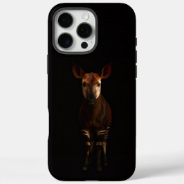 Zwart 4 Luxe iPhone 16 Pro Max, Okapi in het bos Max Hoesje
