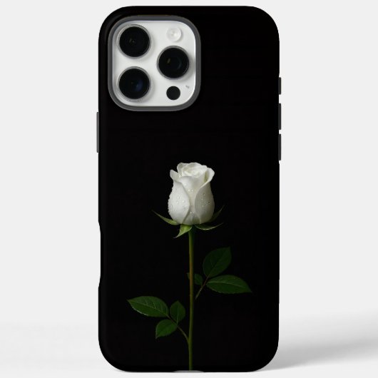 Zwart 4 Luxe iPhone 16 Pro Max, Pure Zuivere Witte Case-Mate iPhone Case (Achterkant)