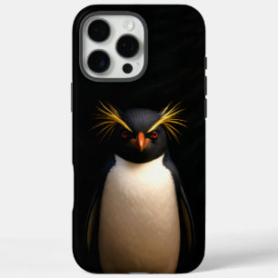 Zwart 4 Luxe iPhone 16 Pro Max, Rockhopper Penguin Max Hoesje
