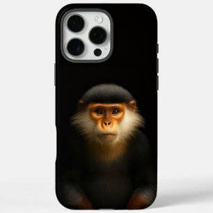 Zwart 4 Luxe iPhone 16 Pro Max, Rood Douc Langur Max Hoesje