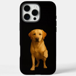 Zwart 4 Luxe iPhone 16 Pro Max, Teder Labrador Max Hoesje
