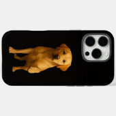 Zwart 4 Luxe iPhone 16 Pro Max, Teder Labrador Case-Mate iPhone Case (Achterkant (horizontaal))