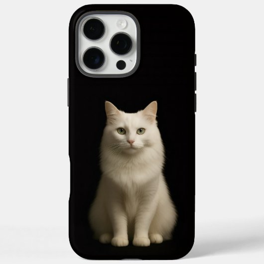 Zwart 4 Luxe iPhone 16 Pro Max, Turkse Angorakat Case-Mate iPhone Case (Achterkant)