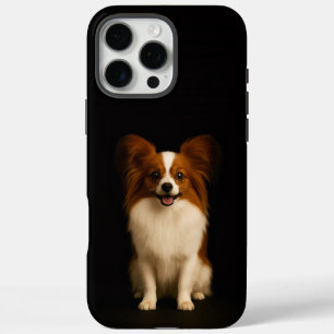 Zwart 4 Luxe iPhone 16 Pro Max, Verfijnd Papillon Max Hoesje