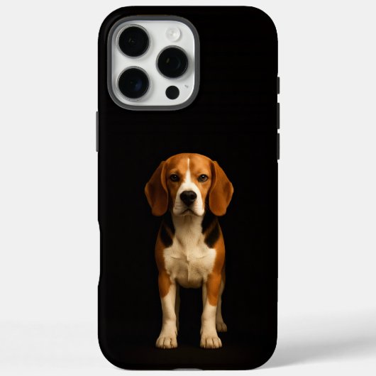 Zwart 4 Luxe iPhone 16 Pro Max, Vriendelijke Beagl Case-Mate iPhone Case (Achterkant)