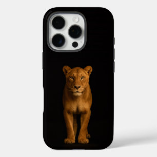 Zwart 4 Luxe iPhone 16 Pro, Noble Lioness Pro Hoesje