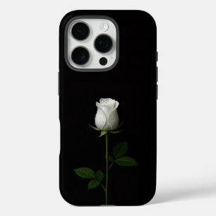 Zwart 4 Luxe iPhone 16 Pro, Pure Zuivere Witte Roo Pro Hoesje